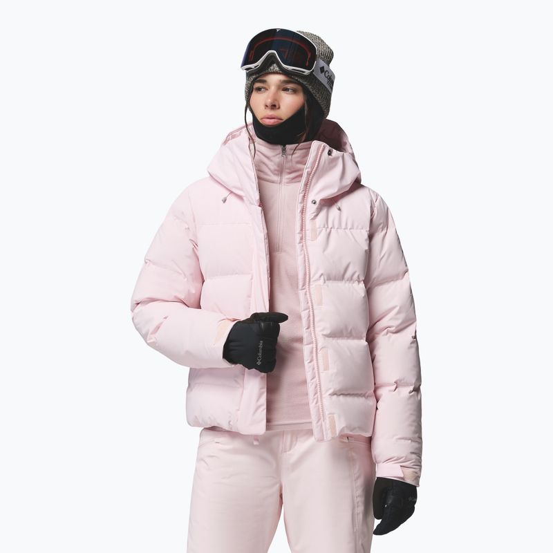 Dámska lyžiarska bunda Columbia Roffe Ridge Down Heat Seal powder pink 5