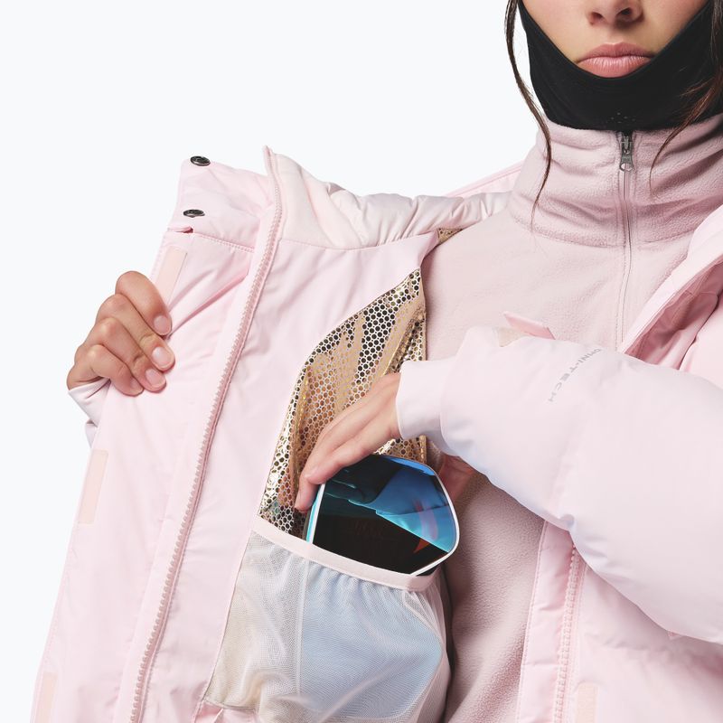 Dámska lyžiarska bunda Columbia Roffe Ridge Down Heat Seal powder pink 13