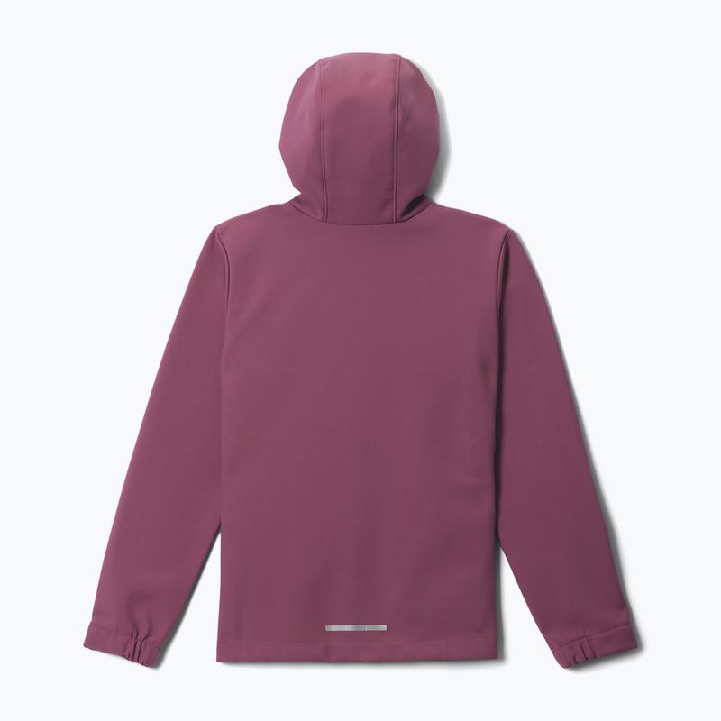 Detská softshellová bunda Columbia Ascender Hooded Softshell antique mauve 2