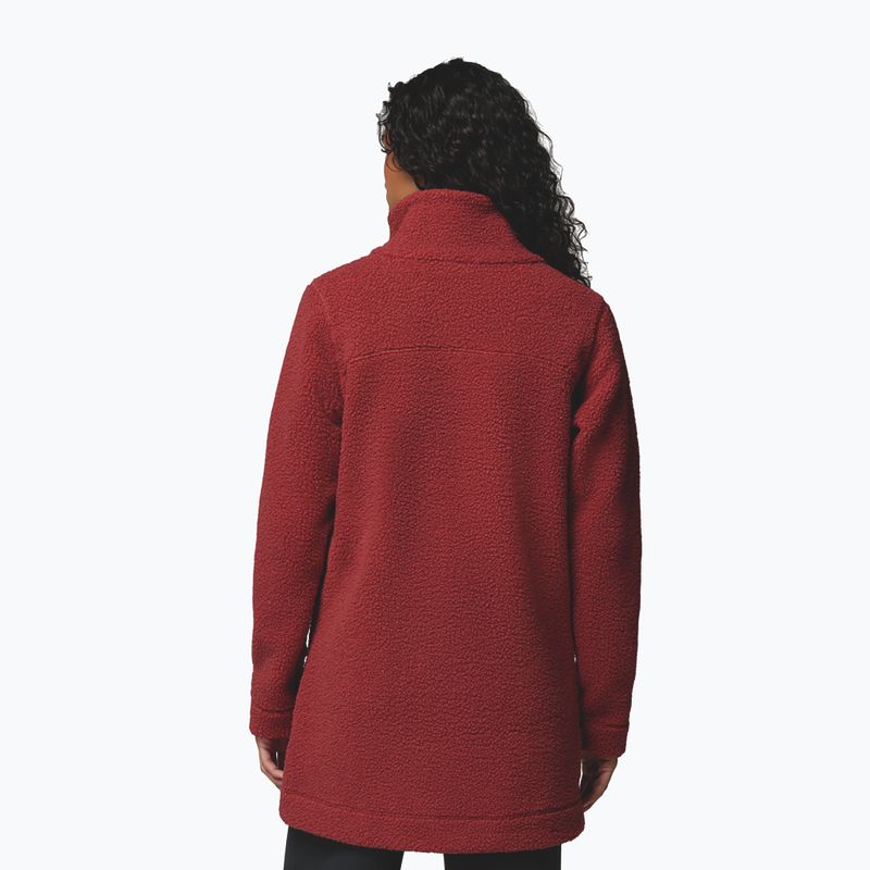 Dámska fleecová mikina Columbia Panorama Long red oxide 3