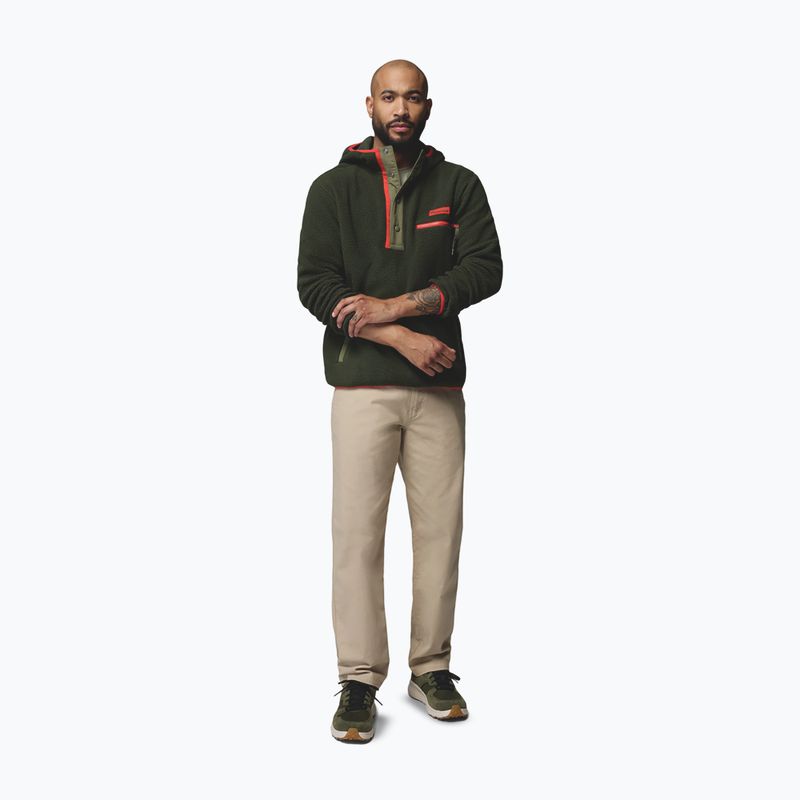 Pánska fleecová mikina Columbia Helvetia II Hoodie Greenscape 2