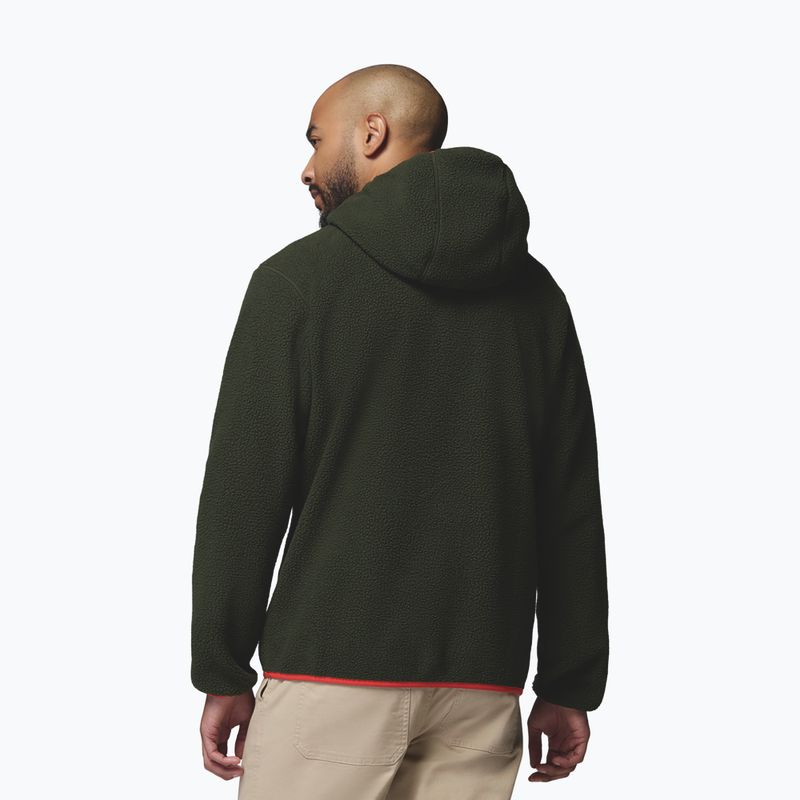 Pánska fleecová mikina Columbia Helvetia II Hoodie Greenscape 3