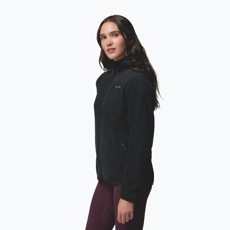 Dámska fleecová mikina Columbia Pacific Arch 200 Hooded Full Zip Fleece Black 5