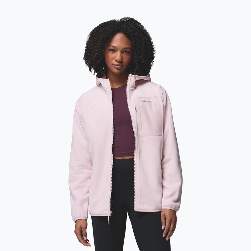 Dámska fleecová mikina Columbia Pacific Arch 200 Hooded Full Zip Fleece mineral pink 5