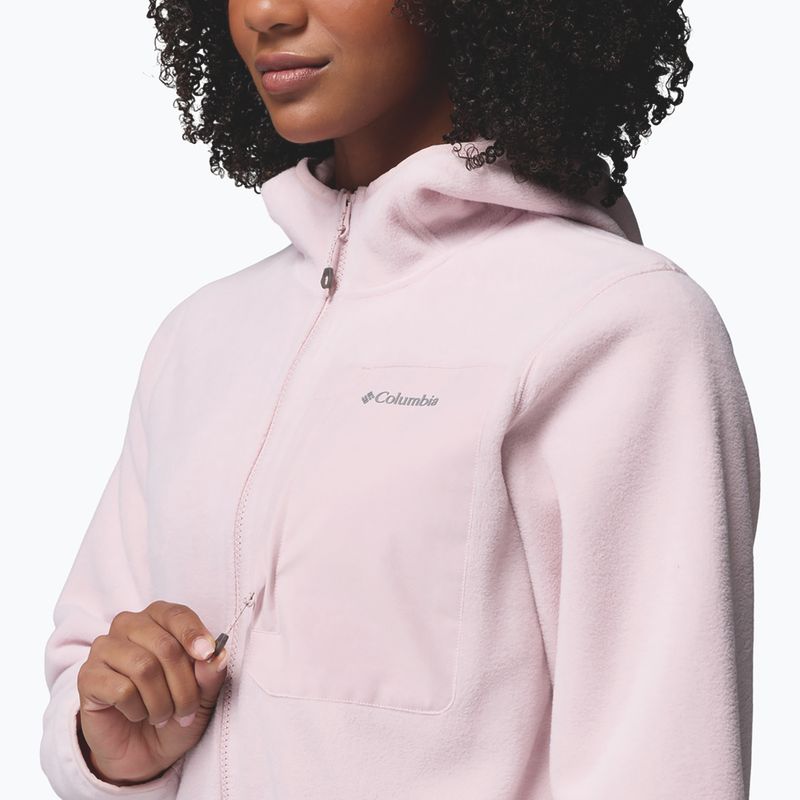Dámska fleecová mikina Columbia Pacific Arch 200 Hooded Full Zip Fleece mineral pink 7
