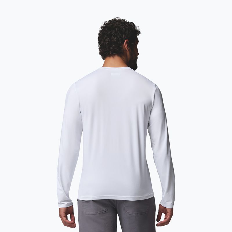 Pánske tričko longsleeve Columbia Parsons Point LS Graphic Tee white zigzag climb 3