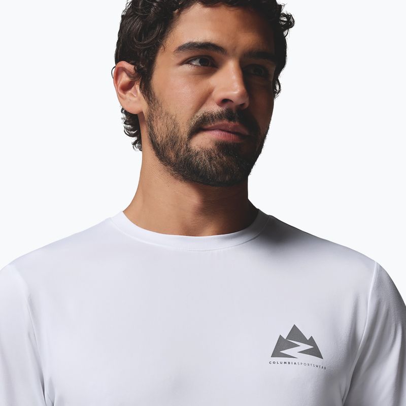 Pánske tričko longsleeve Columbia Parsons Point LS Graphic Tee white zigzag climb 5