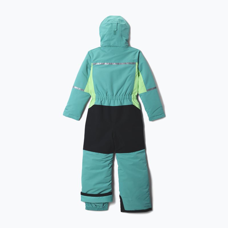 Detská lyžiarska kombinéza Columbia Buga IV SUIT teal/black 2