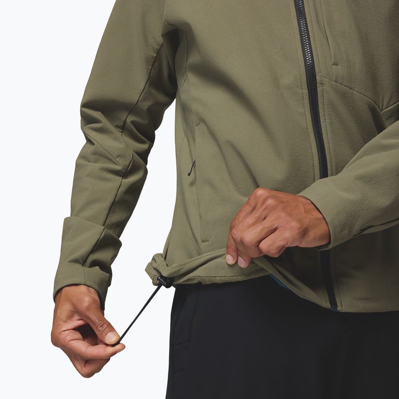 Pánska softshellová bunda Columbia Tennen Mountain Hooded Softshell stone green 11