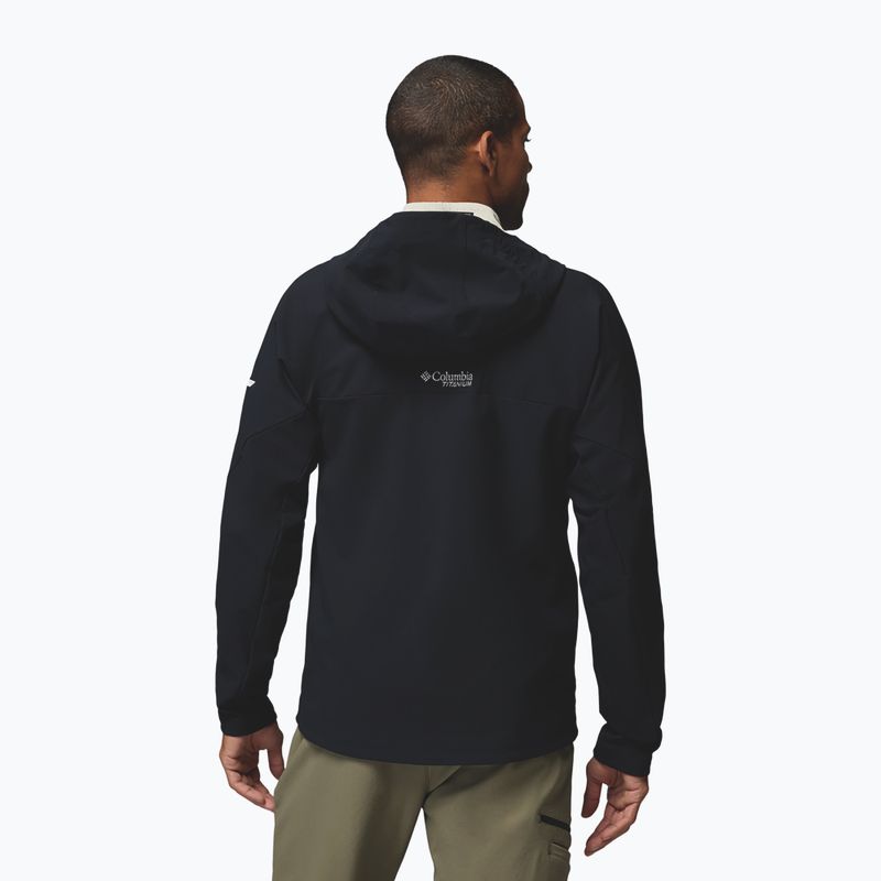 Pánska softshellová bunda Columbia Tennen Mountain Hooded Softshell black 3