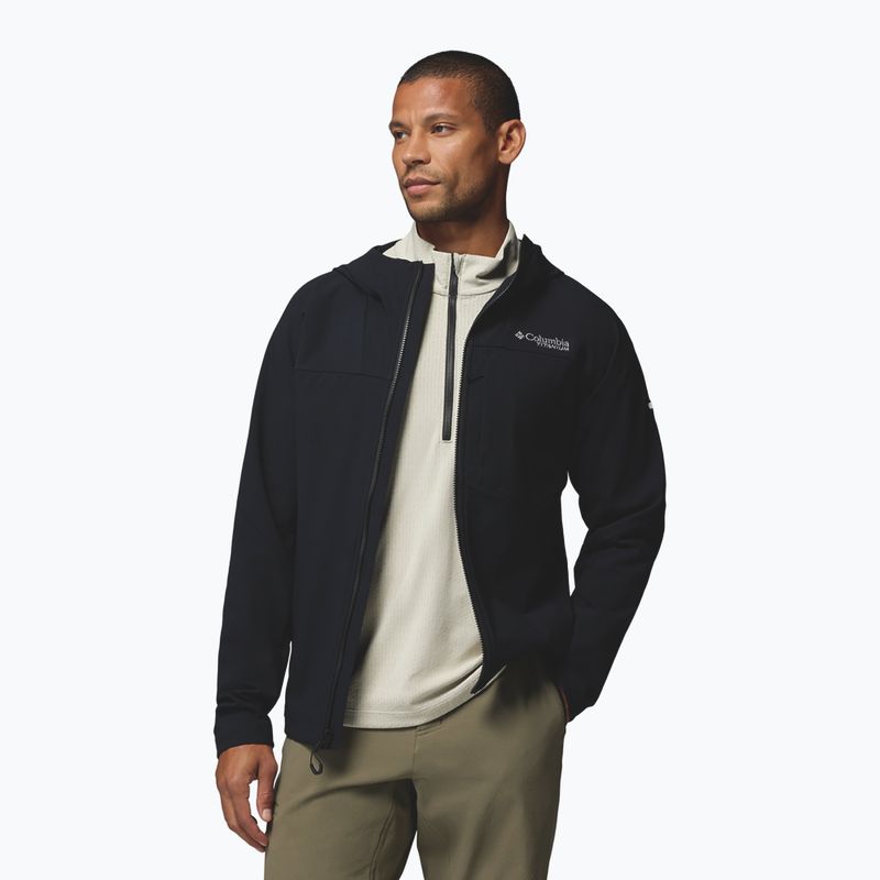 Pánska softshellová bunda Columbia Tennen Mountain Hooded Softshell black 4
