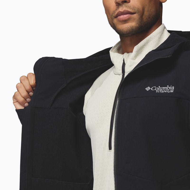 Pánska softshellová bunda Columbia Tennen Mountain Hooded Softshell black 9