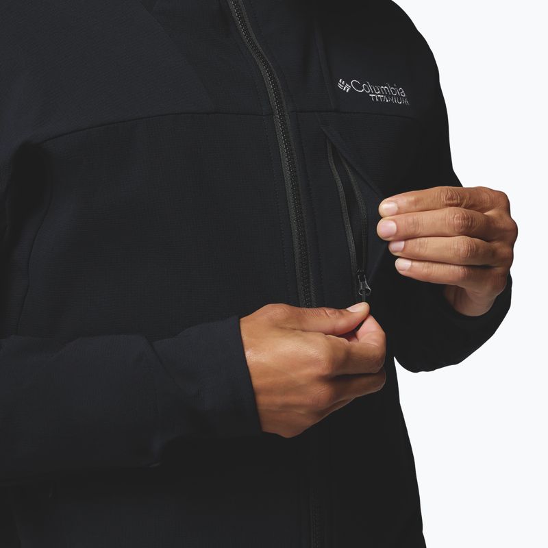 Pánska softshellová bunda Columbia Tennen Mountain Hooded Softshell black 10
