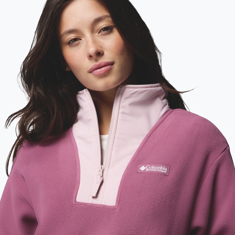 Dámska fleecová mikina Columbia Sequoia Grove II Half Zip Fleece Antique Mauve/Moonvista/Mineral Pink 5