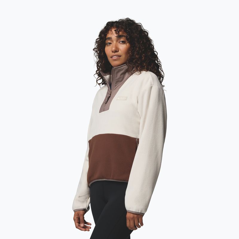 Dámska fleecová mikina Columbia Sequoia Grove II Half Zip Fleece dark stone/tobacco/iron 4