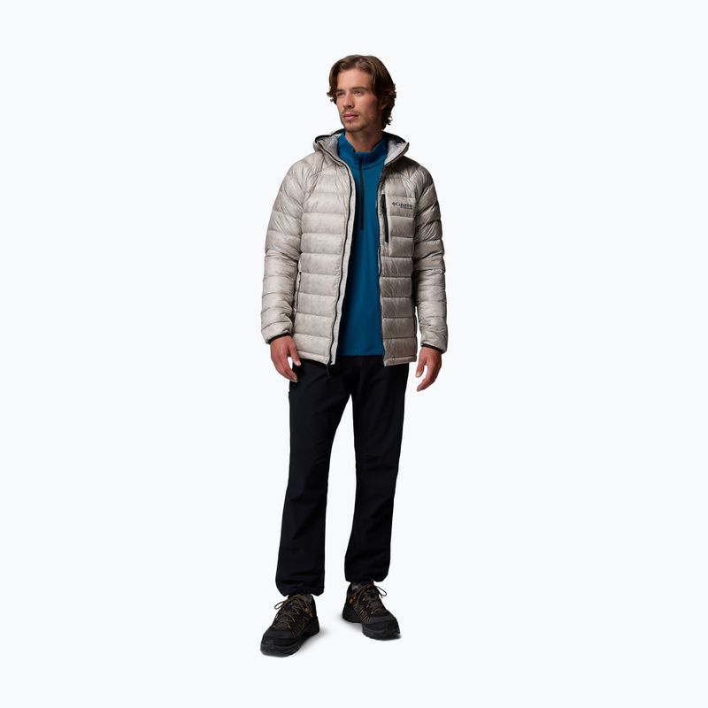 Pánska páperová bunda Columbia Arctic Crest Down Hooded flint grey 2