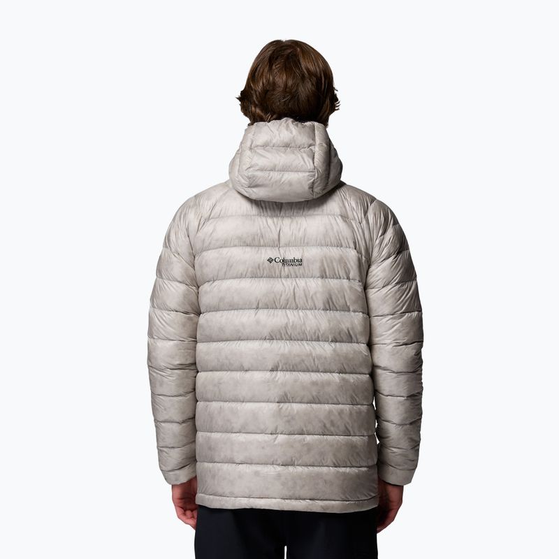 Pánska páperová bunda Columbia Arctic Crest Down Hooded flint grey 3