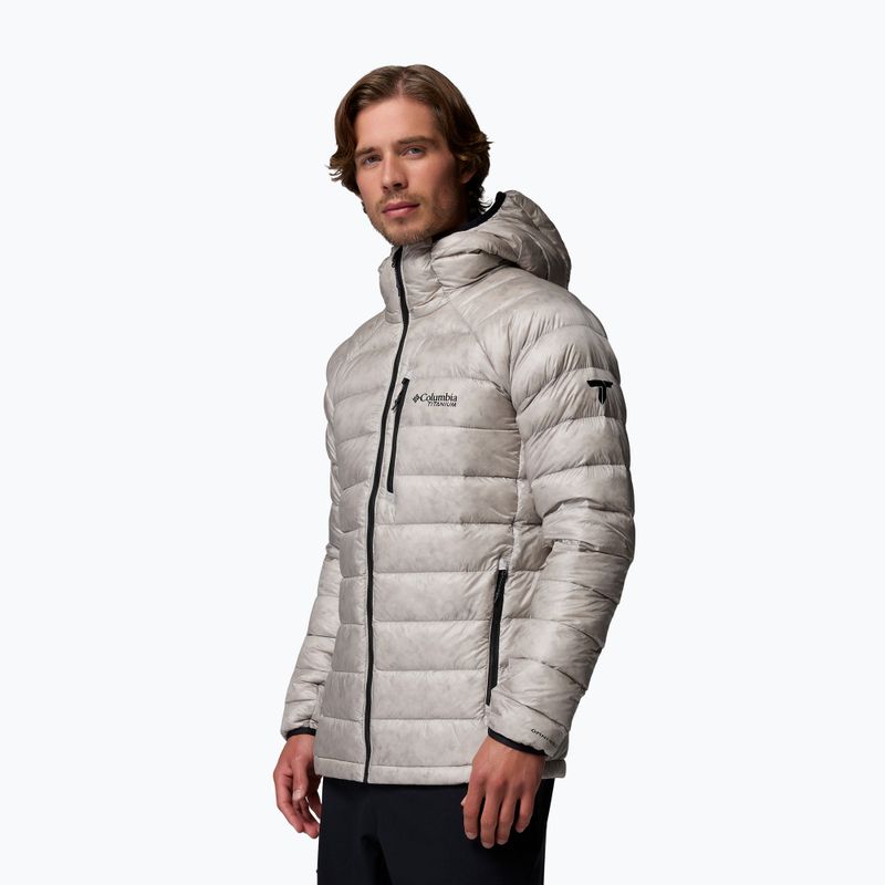 Pánska páperová bunda Columbia Arctic Crest Down Hooded flint grey 4
