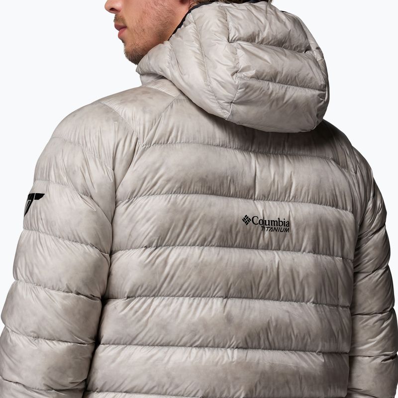 Pánska páperová bunda Columbia Arctic Crest Down Hooded flint grey 8