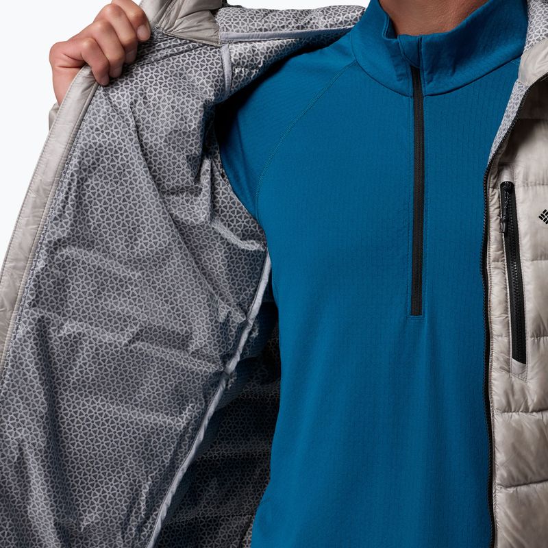 Pánska páperová bunda Columbia Arctic Crest Down Hooded flint grey 9