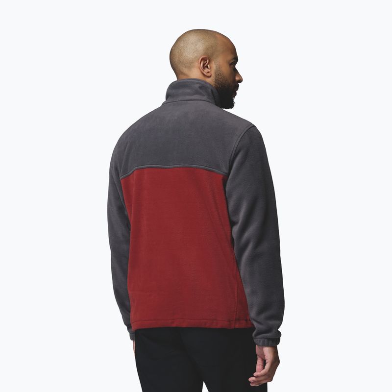 Pánska fleecová mikina Columbia Steens Mountain Full Zip 2.0 Shark/Red Oxide 3