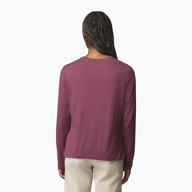 Dámske tričko longsleeve Columbia Parsons Point LS Graphic Tee antique mauve heather/all terrain 3