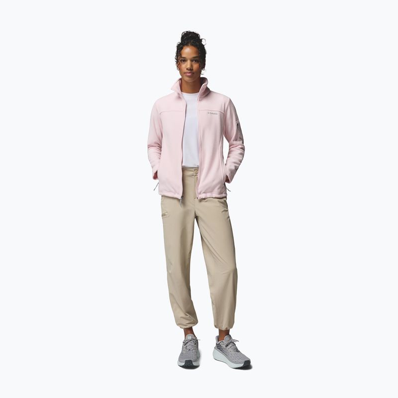 Dámska fleecová mikina Columbia Fast Trek II powder pink 2