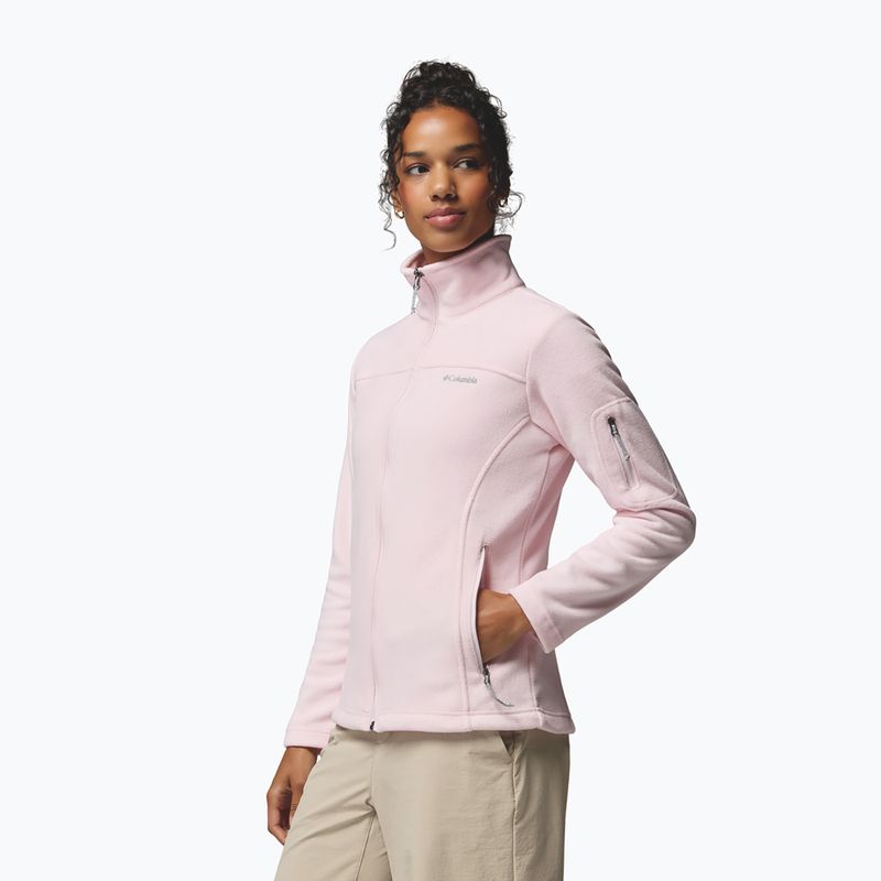 Dámska fleecová mikina Columbia Fast Trek II powder pink 4