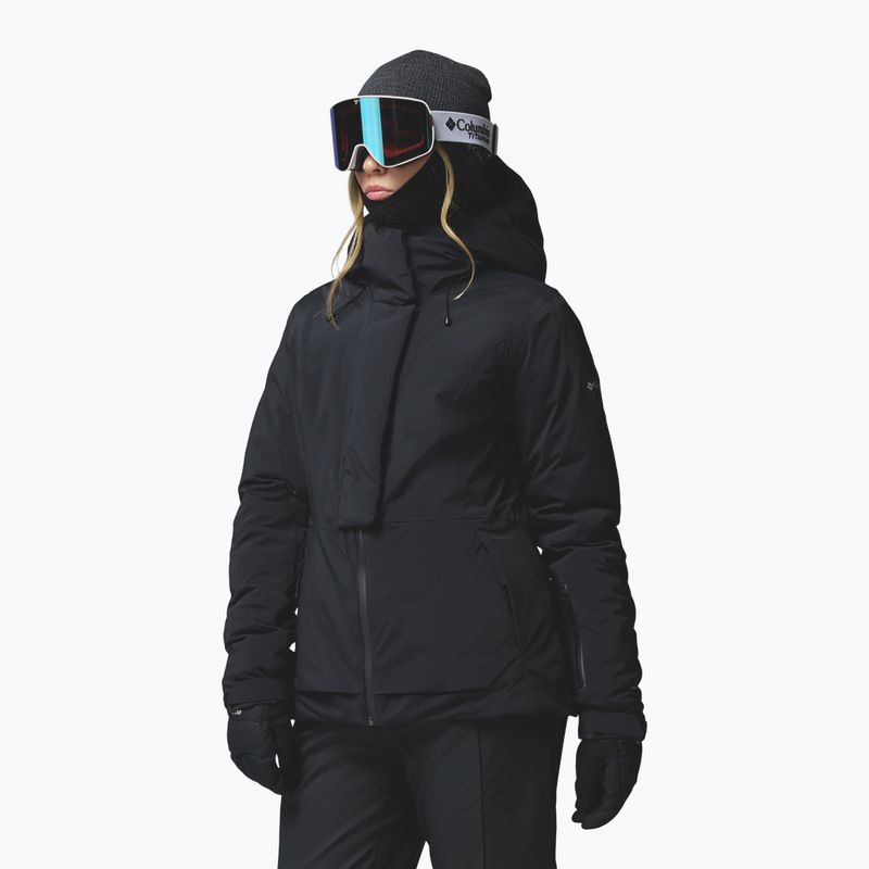 Dámska lyžiarska bunda Columbia Roffe Ridge Down black 5