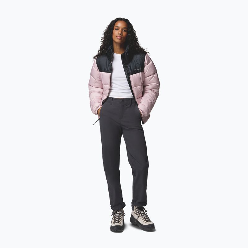 Dámska zateplená bunda Columbia Puffect III Full Zip mineral pink/black 2