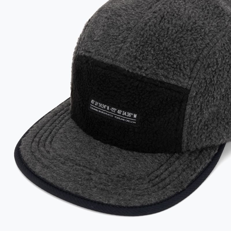 Šiltovka Columbia Creek Side Thermal 5 Panel charcoal heather fleece/black ripstop 3
