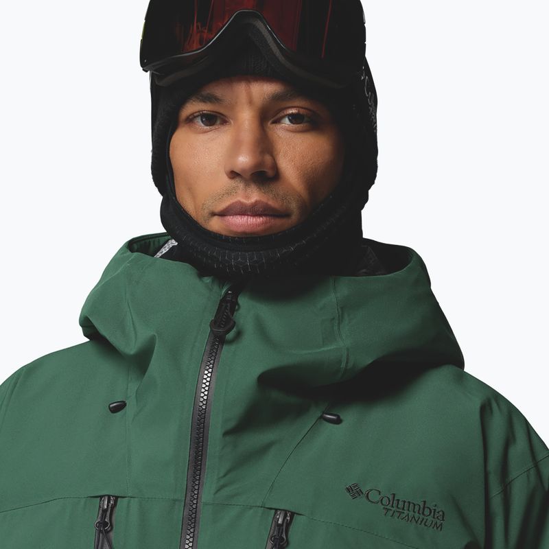 Pánska lyžiarska bunda Columbia Platinum Peak Insulated rain forest/black 7