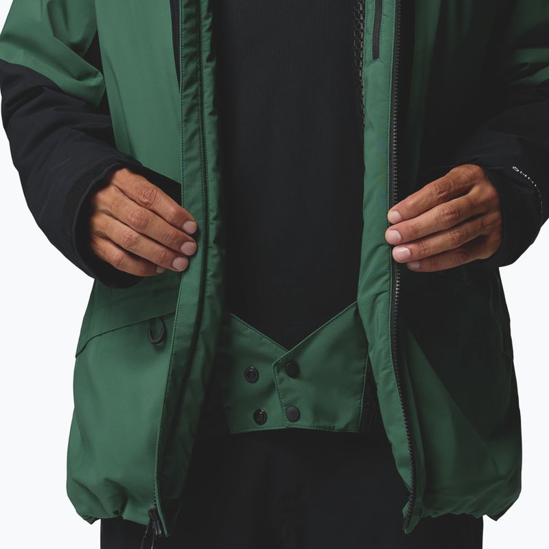 Pánska lyžiarska bunda Columbia Platinum Peak Insulated rain forest/black 9