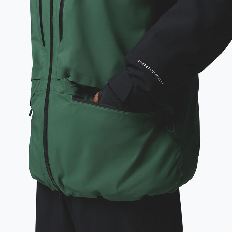 Pánska lyžiarska bunda Columbia Platinum Peak Insulated rain forest/black 11