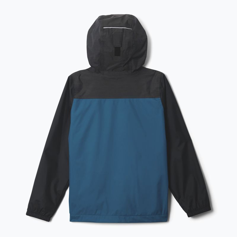 Detská nepremokavá bunda Columbia Rainy Trails III Fleece Lined phoenix blue/black 2