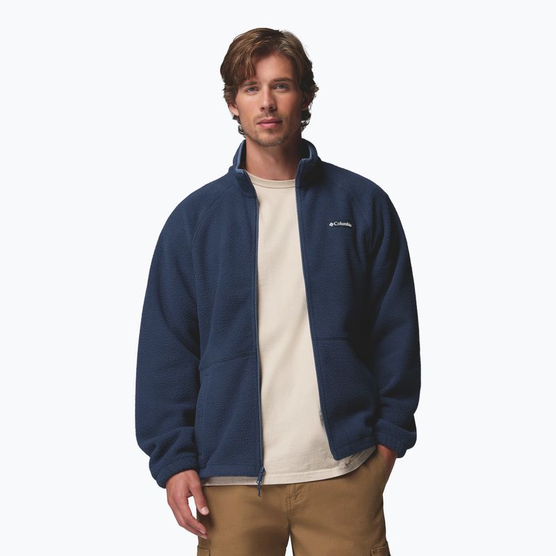 Pánska fleecová mikina Columbia Timber Crest MTR Fleece Full Zip collegiate navy 5