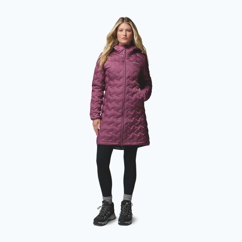 Dámska páperová bunda Columbia Delta Ridge II Long Down antique mauve 2