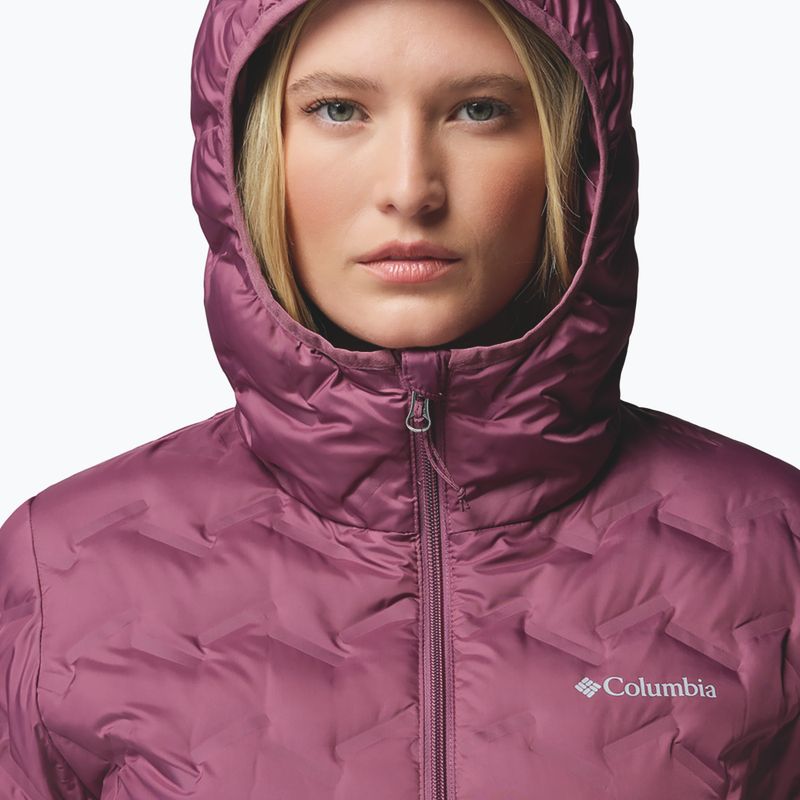 Dámska páperová bunda Columbia Delta Ridge II Long Down antique mauve 6