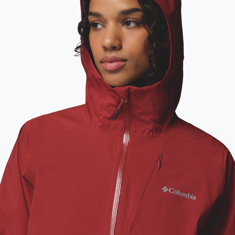 Dámska softshellová bunda Columbia Trailborne 2.5L Shell red oxide 8