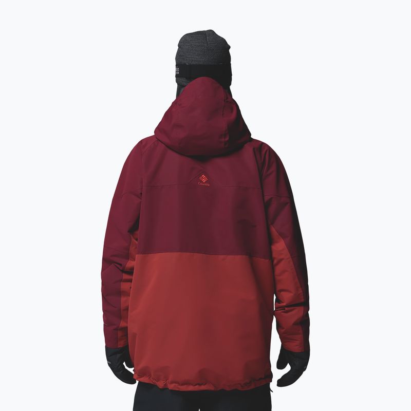 Pánska snowboardová bunda Columbia Coreshot Shell Anorak red oxide/rich wine 3
