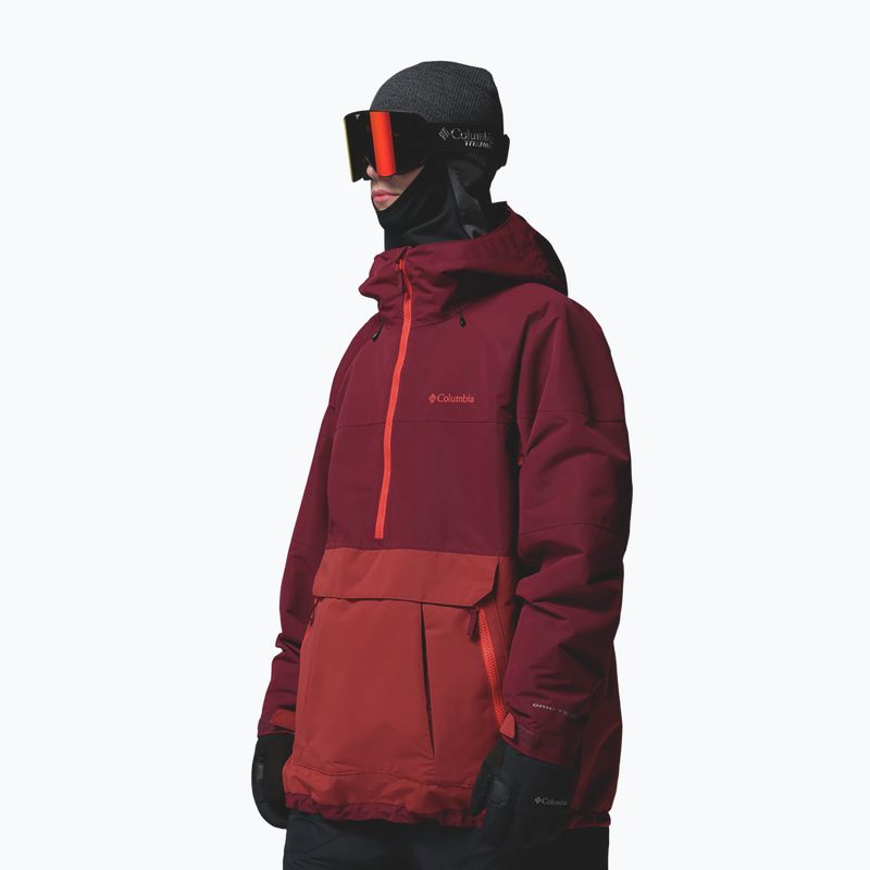 Pánska snowboardová bunda Columbia Coreshot Shell Anorak red oxide/rich wine 4