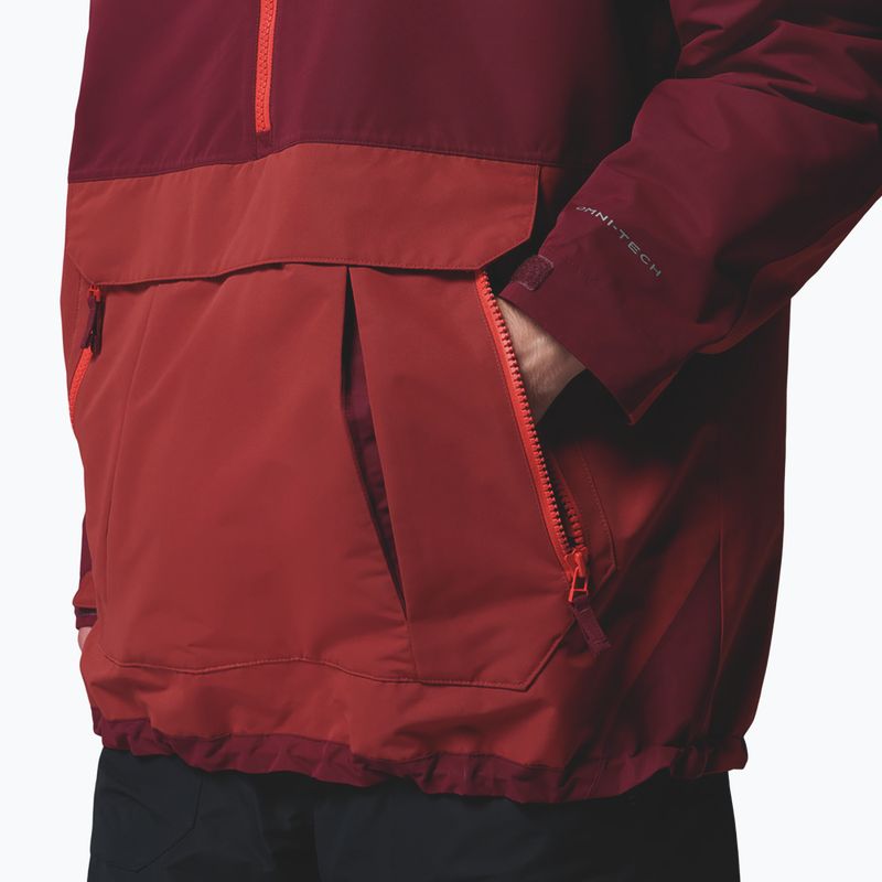 Pánska snowboardová bunda Columbia Coreshot Shell Anorak red oxide/rich wine 11