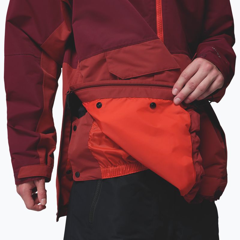 Pánska snowboardová bunda Columbia Coreshot Shell Anorak red oxide/rich wine 12