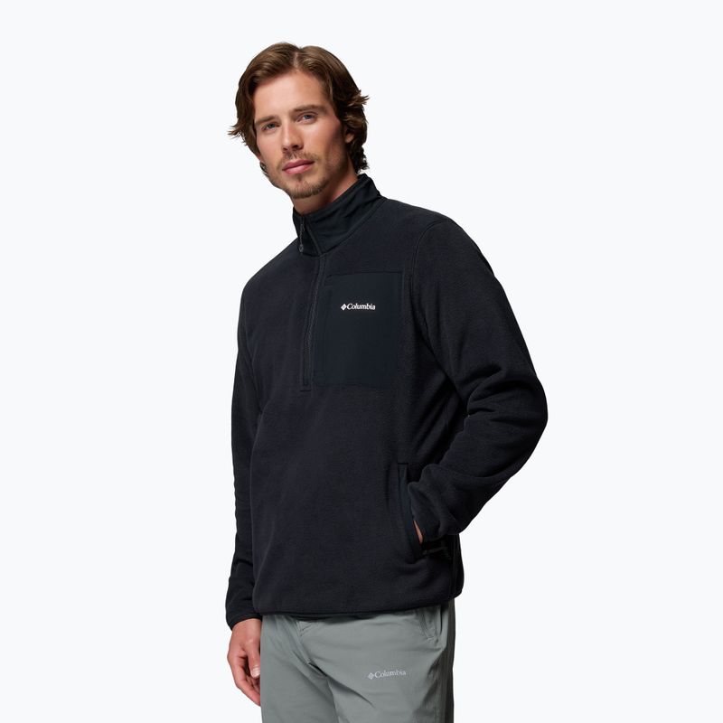 Pánska fleecová mikina Columbia Pacific Arch 200 1/2 Zip Fleece Black 4