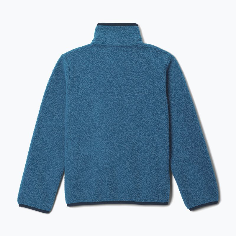 Detská fleecová mikina Columbia Halvetia II Half Snap Fleece phoenix blue/rainy day 2