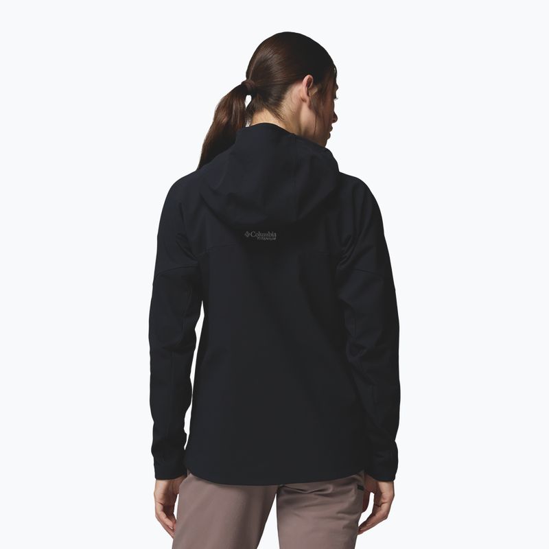 Dámska softshellová bunda Columbia Tennen Mountain Hooded Softshell black 3