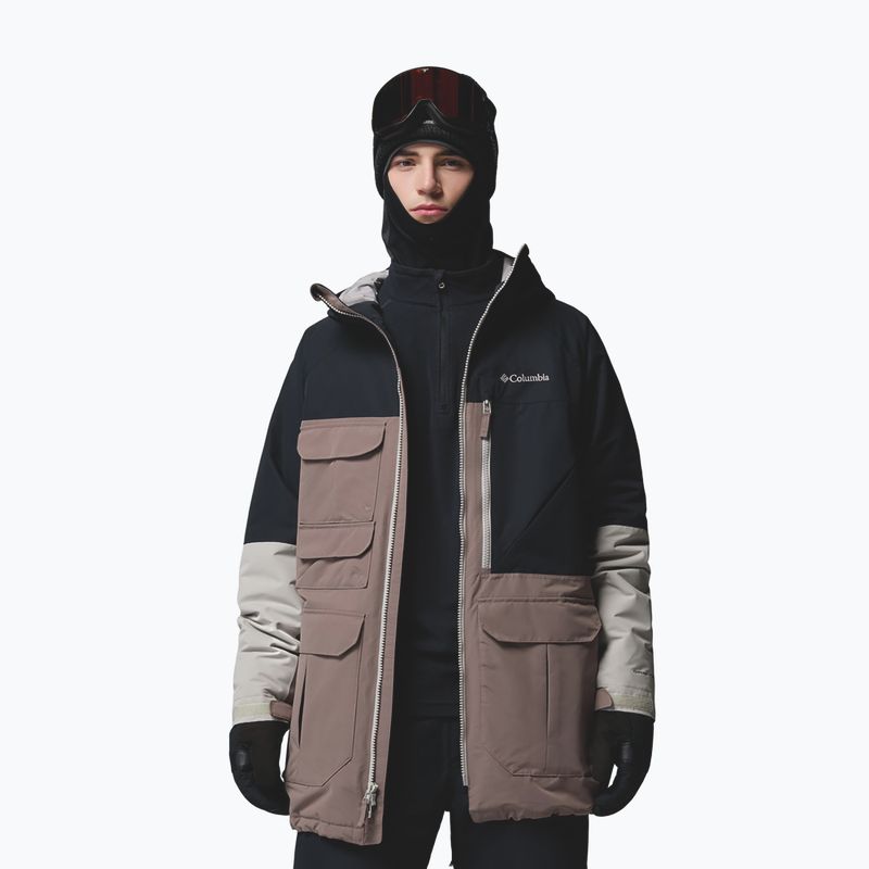 Pánska snowboardová bunda Columbia Coreshot iron/black/flint grey 4