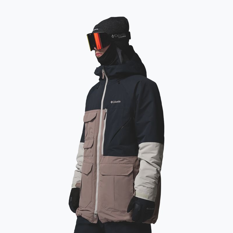 Pánska snowboardová bunda Columbia Coreshot iron/black/flint grey 5
