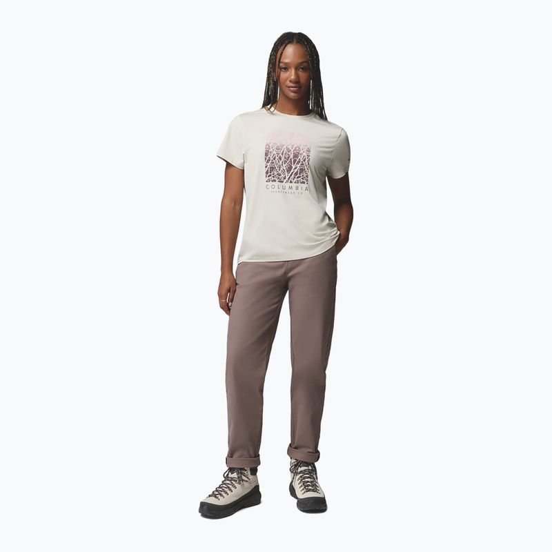 Dámske tričko Columbia Parsons Point SS Graphic Tee dark stone heather/treescape 2
