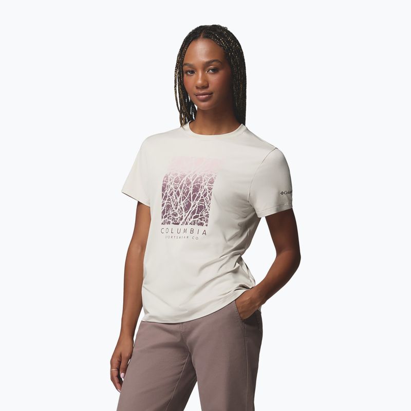 Dámske tričko Columbia Parsons Point SS Graphic Tee dark stone heather/treescape 4